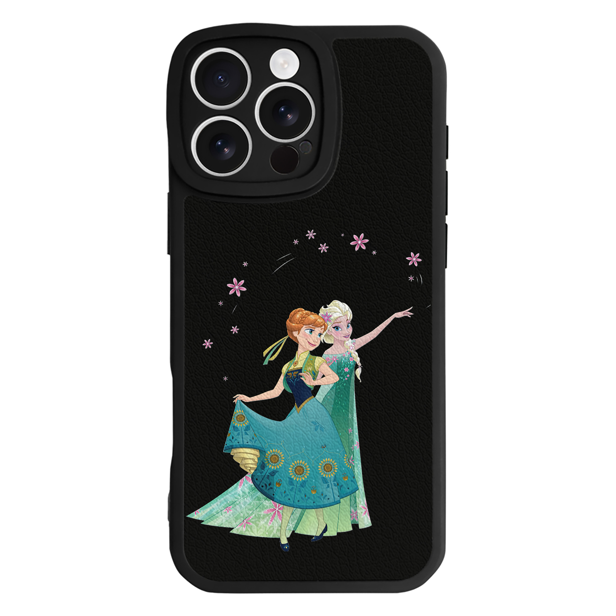 （画像用） アナと雪の女王 アンナ エルサ Frozen Anna Elsa 【iPhone 16シリーズ対応】シリコンスマホケース（レザー調） 材質：シリコン